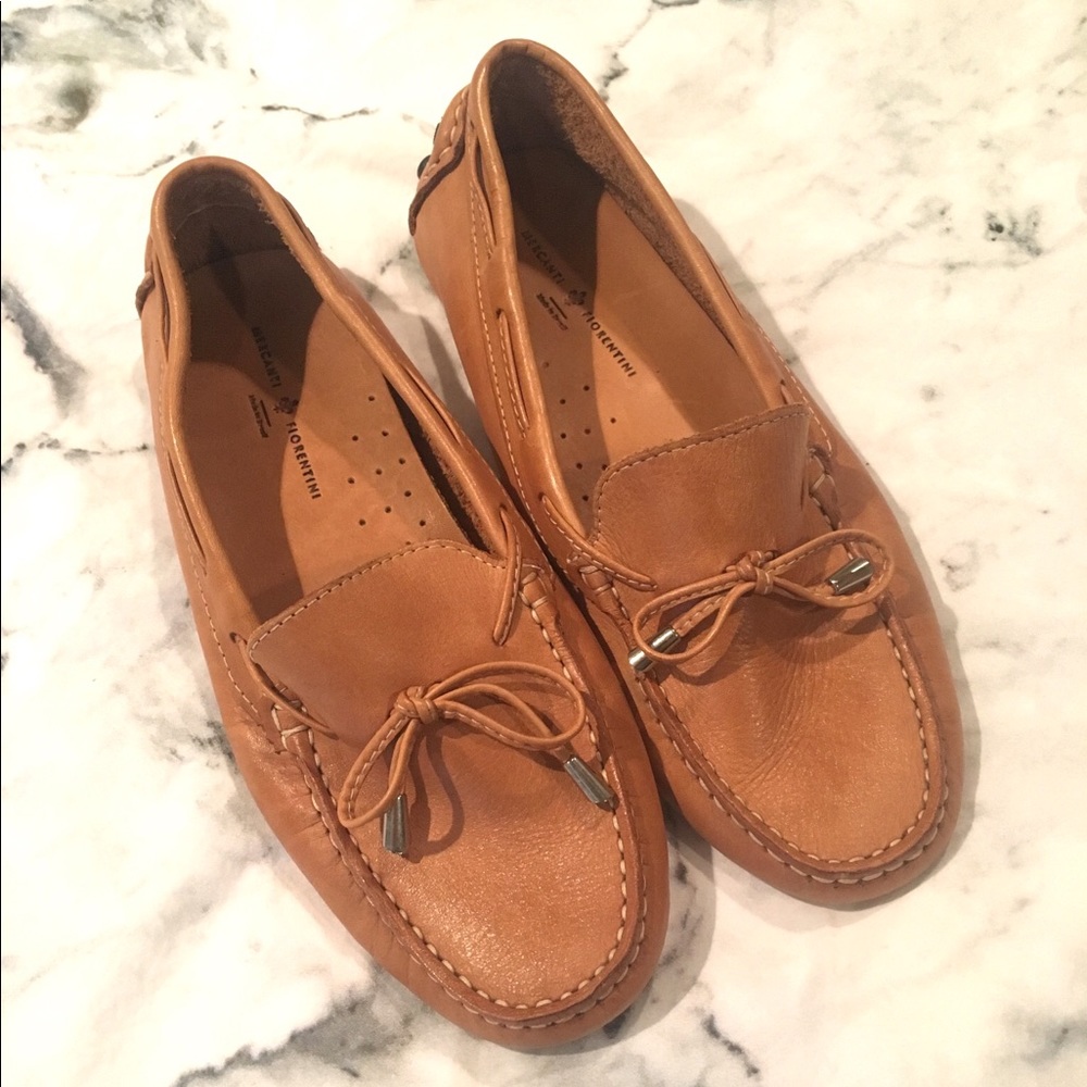 New Mercanti Fiorentini Leather Moccasins